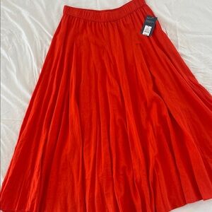 Universal Thread Red Linen Maxi Skirt NWT